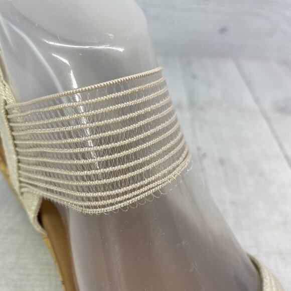 Skechers BEVERLEE Natural Cali Luxe Foam Cork Wedge Heel Platform Sandals Size 9 - Picture 16 of 16